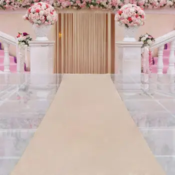 

Aisle Runners Wedding Accessories Champagne Aisle Runner Carpet Rugs for Step Repeat Display, Ceremony Parties and Events Indoor