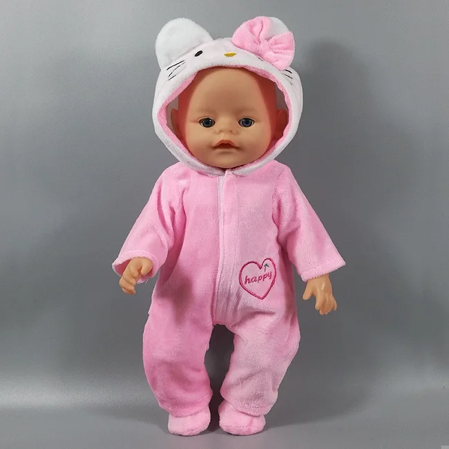 Одежда для куклы-младенца подходит 18 дюймов 40-43 см розовый и синий цвет Единорог аксессуары для кукол для ребенка подарок на день рождения на праздник - Цвет: NO 12