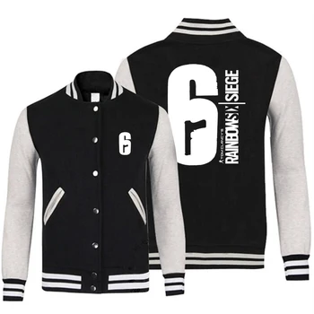 

High-quality spring and autumn Rainbow Six Siege jacket Sweatshirt men women 2018 Casual baseball sweatshirt plus size 3XL