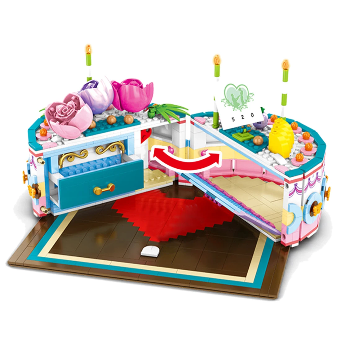 

NFSTRIKE Children Magic Wedding Cake Building Blocks Model Set Puzzle Assembling Toys Model Building Kits For Kids Gifts 2019