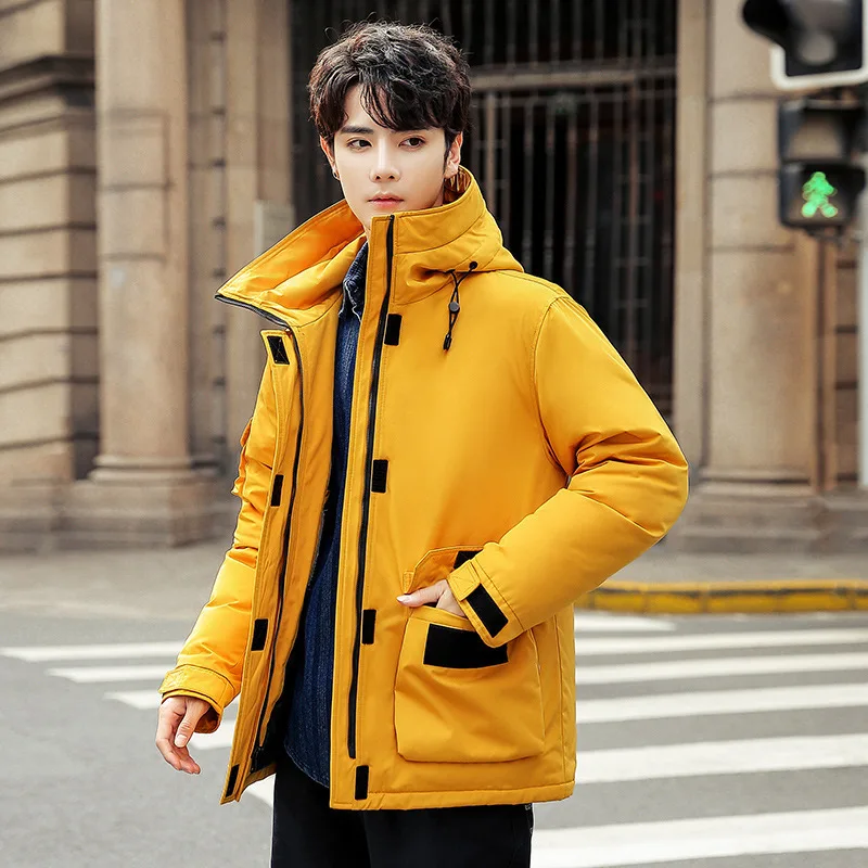 

white duck Korean winter jacket, men's down coat, warm Park Abrigo LWKS-ZC, yy1471