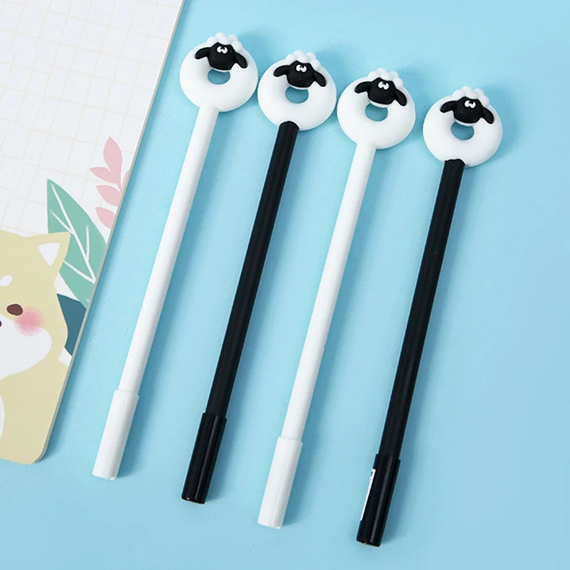 24 шт./лот Kawaii милые ручки Овечья кукла искусственная коза крутая Шариковая ручка