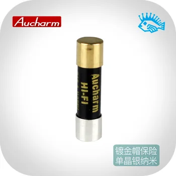 

1PCS Hifi fever grade single crystal silver nano fuse CD tube amplifier amplifier socket gold-plated cap sound insurance tube