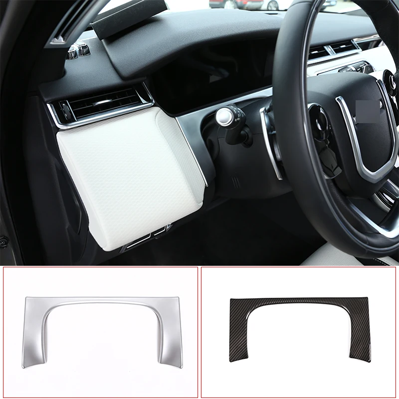 ABS Chrome Car Dashboard Display Decoration Frame Cover Trim Sticker For Land Rover Range Rover Velar 2017-2020 Car Accessories 1