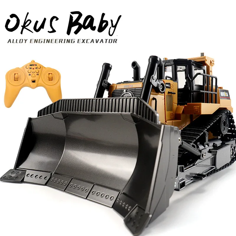 Review of 2021 Remote Control Truck 8CH RC Bulldozer Machine on Control Car Toys for Boys Hobby Engineering New Arrival Gifts