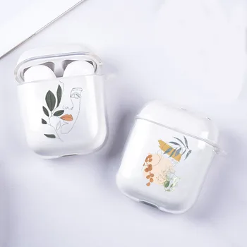 

Art Retro Abstract Geometry Earphone Case for Airpods 1 2 Wireless Bluetooth Earphone Shell for Airpods Pro Charging Box Cover