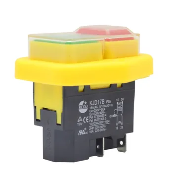 

KJD17B Waterproof button switch 220V-240V 16A 4-pin power tool switch