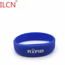 S50 13,56 Mhz 1K IC смарт Силиконовый водонепроницаемый браслет брелок ISO14443A MF1108 NFC метки-маркеры RFID заказной брелок 10 шт