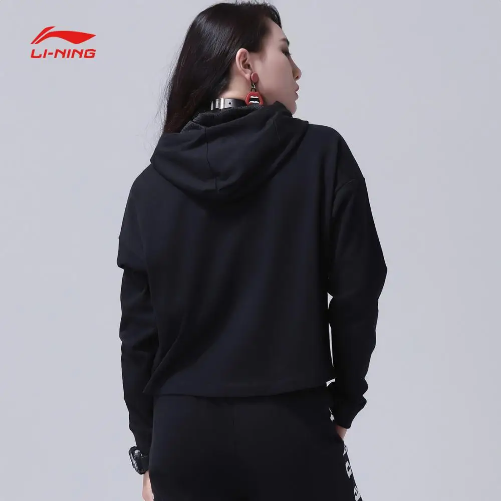 Li Ning Женская баскетбольная Толстовка BAD FIVE свободный крой с буквенным принтом 72%