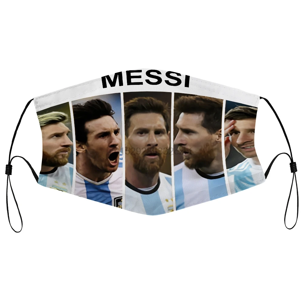 Пылезащитная маска с фильтром Lionel Messi Джерси Аргентина футболка star t Фитнес