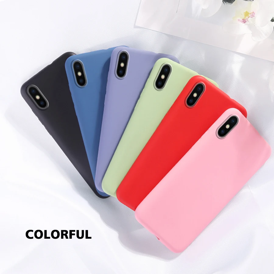 Жидкий силиконовый чехол для iPhone 11 Pro X XS Max XR 7 8 6 6S Plus ультратонкий гелевый Чехол для телефона с полной защитой тела Мягкий чехол s