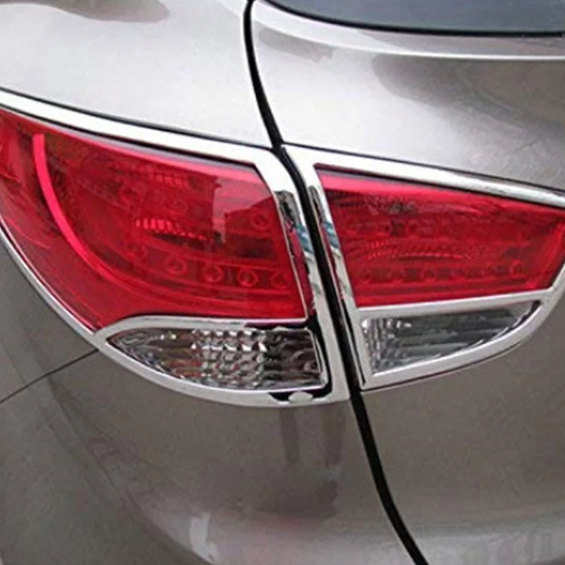 Для hyundai Tucson IX35 2010- Высокое качество ABS хром задний фонарь лампа капот украшения Накладка аксессуары 4 шт./компл