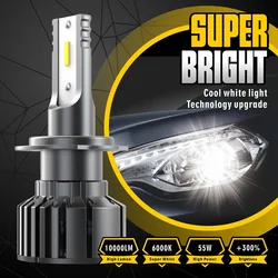 2PCS 100W H9 Led Phare 20000Lm H1 H4 Ampoules Haute Basse Faisceau HB3 HB4 Lampes 6000K H8 H9 H11 9005 9006 Antibrouillard Voiture Haedlight 12V 