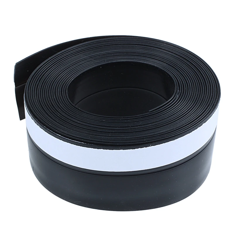 Black 45mm 5 м самоклеящаяся газа Excluder окна, двери уплотнение погода лента - Цвет: Black 45mm