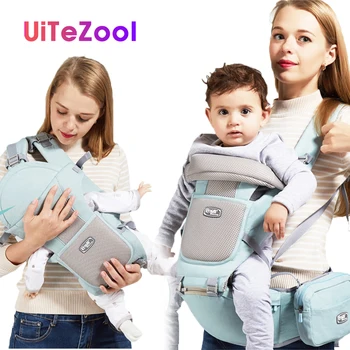 

UiTeZool Ergonomic Baby Carrier Infant Baby Hipseat Waist Carrier Front Facing Ergonomic Kangaroo Sling for Baby Travel 0-36M
