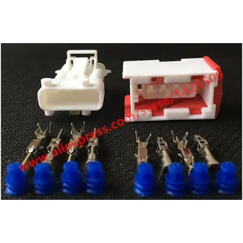 

10 Sets Tyco Amp 4 Pin Female And Male Waterproof Automotive Electric Connector 144998-5 O2 Sensor For QQ