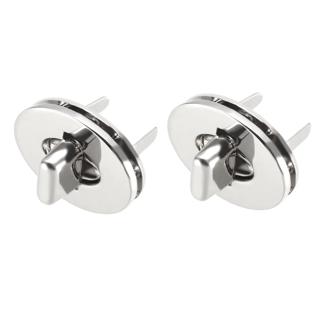 

uxcell 2 Sets Oval Purses Twist Lock 30mm x 24mm Clutches Closures for DIY Bag Making - Silver