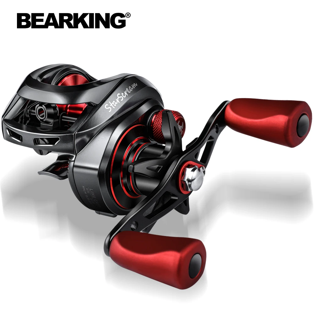 Bearking 8 + 1bb carretel de arremesso 8kg max arraste 7.3:1 carretel de pesca de alta velocidade reforçado carretel de arrasto carretel de arrasto carpa carretel de pesca