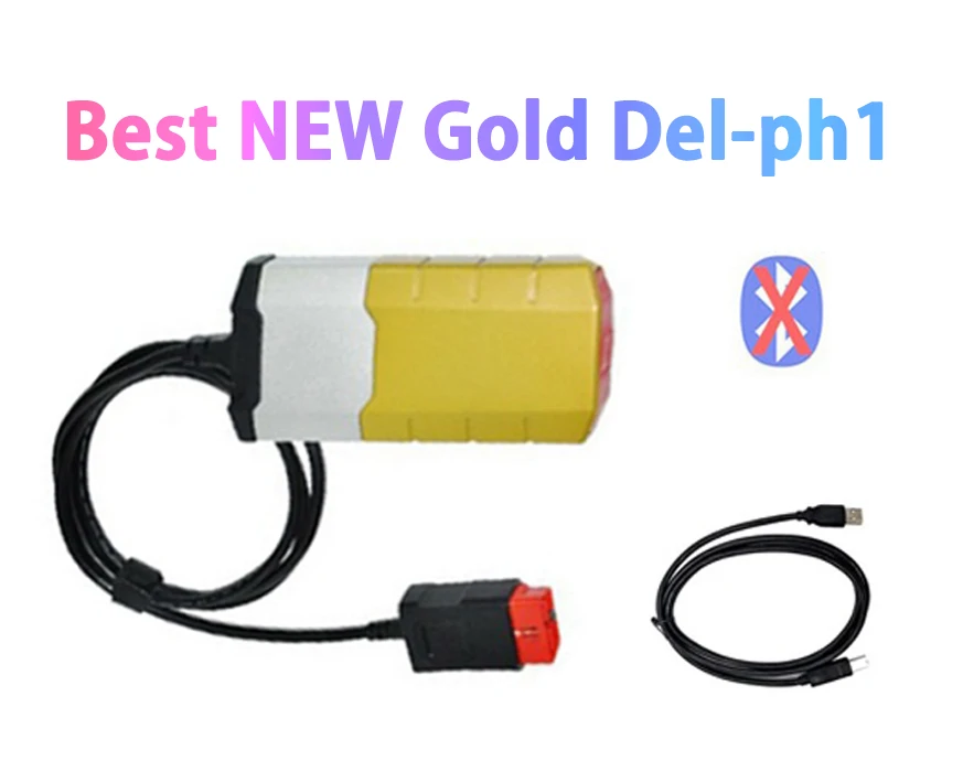 Новое поступление, золотой VCI OBD2 сканер vd ds150e cdp с bluetooth для delphis autocome. R0 с keygen obd Диагностика - Цвет: del-ph1 no  BT