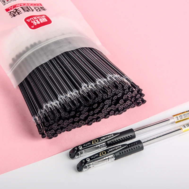 

21pcs/set refill 0.38mm full needle can replace neutral refill Red Blue Black Ink School Office Stationery Student Writing Pen