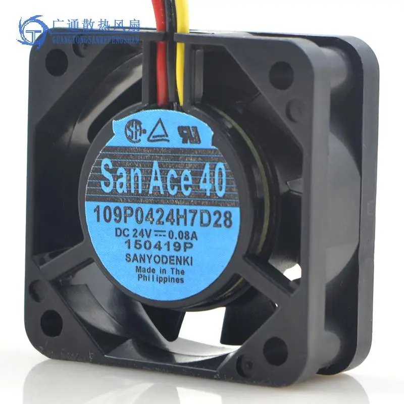 Для Sanyo 109P0424H7D28 4015 Охлаждающие вентиляторы P/N: A90L-0001-0441/39 DC24V 0.08A серверный вентилятор