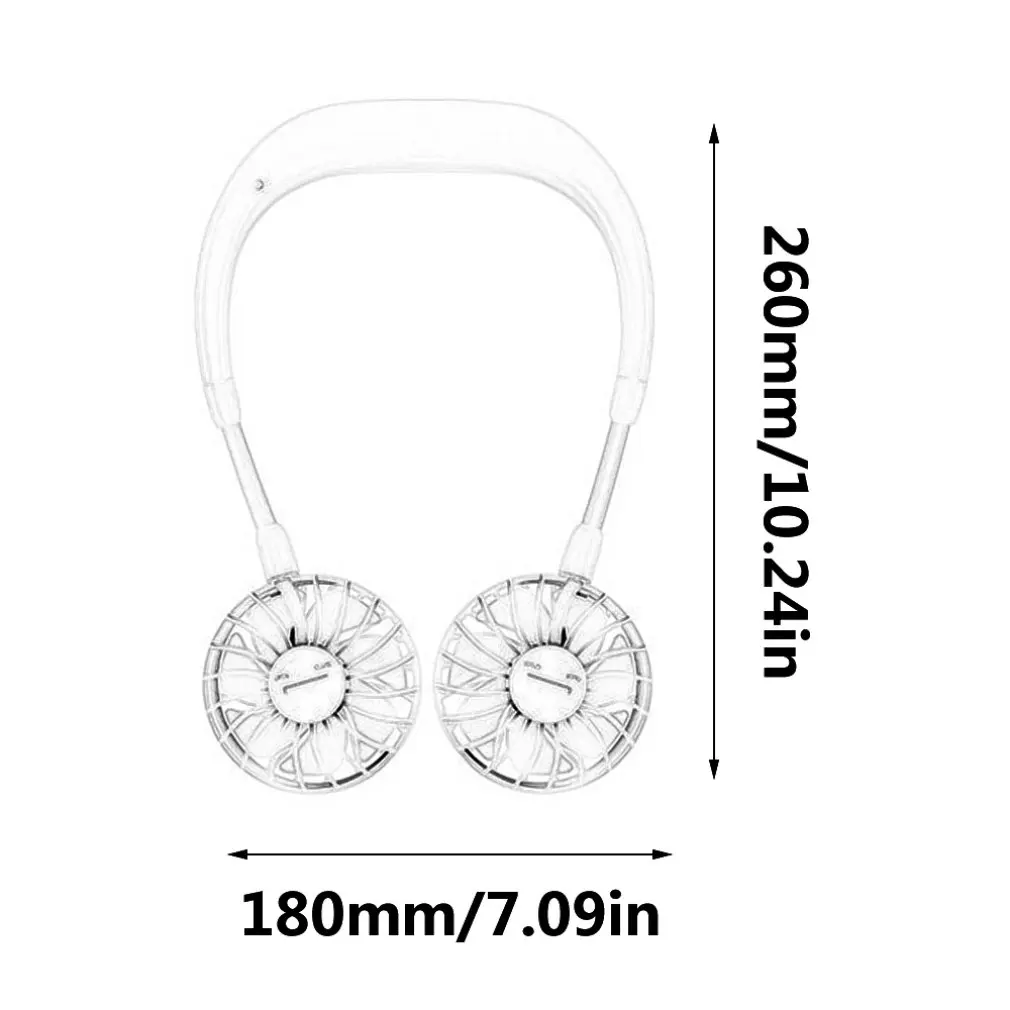 Wearing Fans Mini USB Charging Fan Rechargeable Air Conditioner For Student Universal USB Gadgets For Home Office Travel Sale