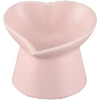 

Ceramic Heart-Shaped Bullfighting Bowl Cute Pet Cat Bowl Cat Food Bowl Pet Feeder Water Bowl for Kitty and Little Dogs