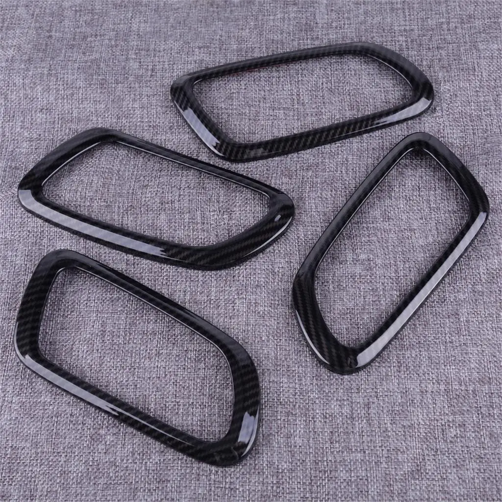 Внутренний дверной ручки чаши Ring Frame Cover N/A отделка Молдинги углеродного волокна, пригодный для Jeep Grand Cherokee 2011