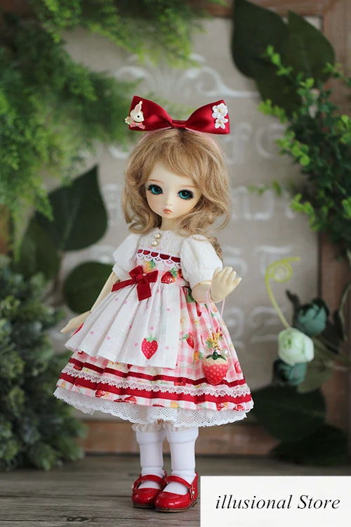 

New Design Flower Dress BJD Dress Doll outfit Doll Clothes Fit 1/6 yosd doll