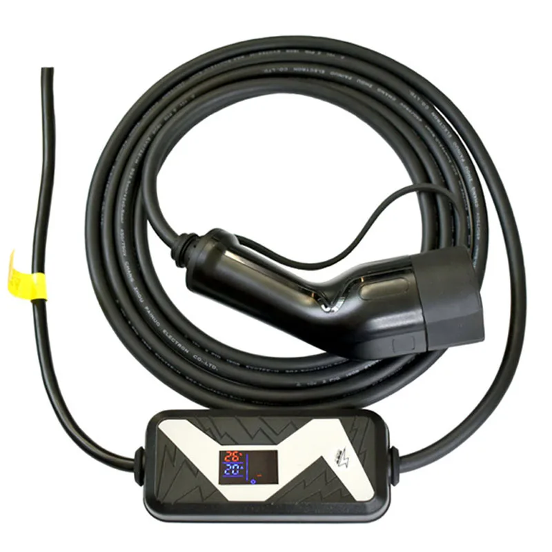 Mennekes Тип 2 EVSE ev штепсельный режим 2 EV зарядное устройство 20A Тип Schuko 7,6 м кабель для электромобиля домашняя Быстрая зарядка