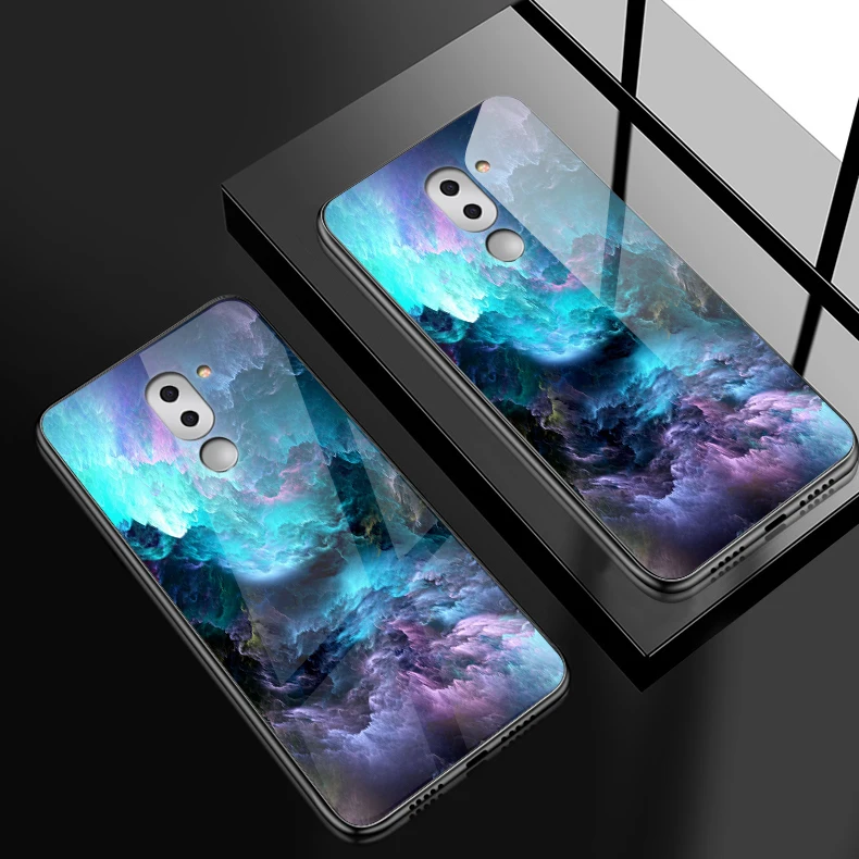 H109 Для Huawei Honor 6X 7X 7C 7A 8A 8X9 облегченное закаленное стекло Крышка для Y6 Y9 Y7 премьер-профессионал Magic2 модные жесткие чехлы для телефона - Цвет: H109