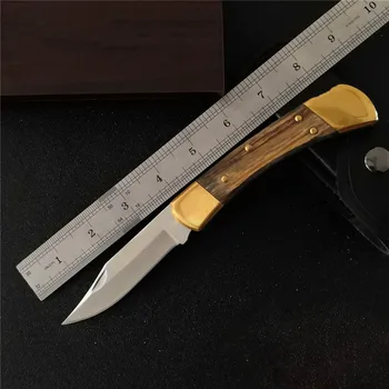 

Classic BK 110 Folding Knife CPM-S30V Blade+folding knife for hunting -Edc-Tool Wood-Handle Steel knife case