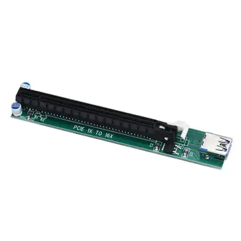 

PCI-E 1x to 16x Mining Machine Enhanced Extender Riser Adapter Computer Accessories LAN Adapter 4.8