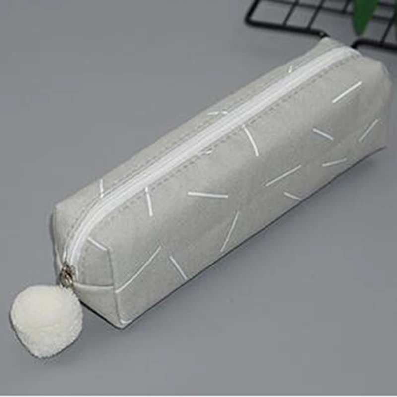 Лаконичная Студенческая косметичка для девочек, школьные пеналы для девочек, канцелярские принадлежности, Холщовая Сумка для карандашей, коробка для карандашей, Школьные Инструменты