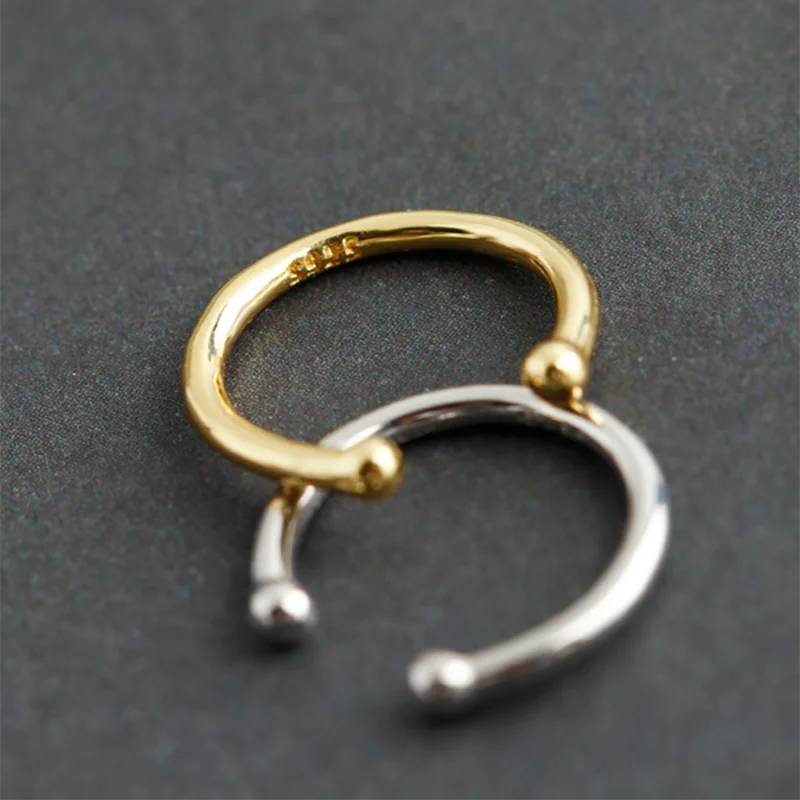 925 Sterling Silver Minimalist Fashion Ear Cuff Clip on Earrings Women Men Girl Without Piercing Nose Ring Jewelry silver earrings,womens earrings