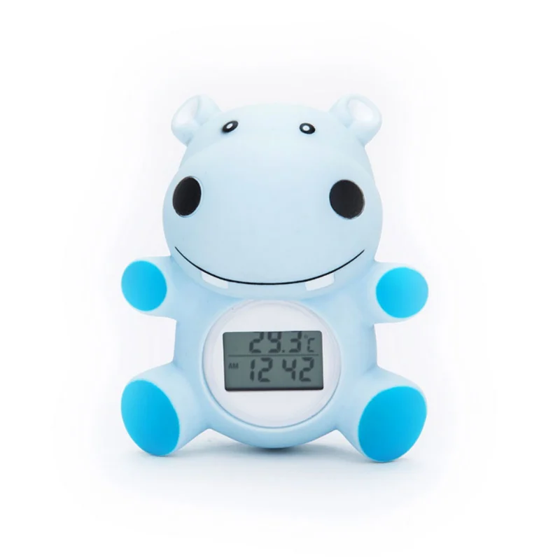 hippopotamus D ABS Милая мультяшная обезьянка форма Младенцы ребенок душ воды термометр высокого качества для купания сплошной цвет температура тестер - Цвет: hippopotamus D