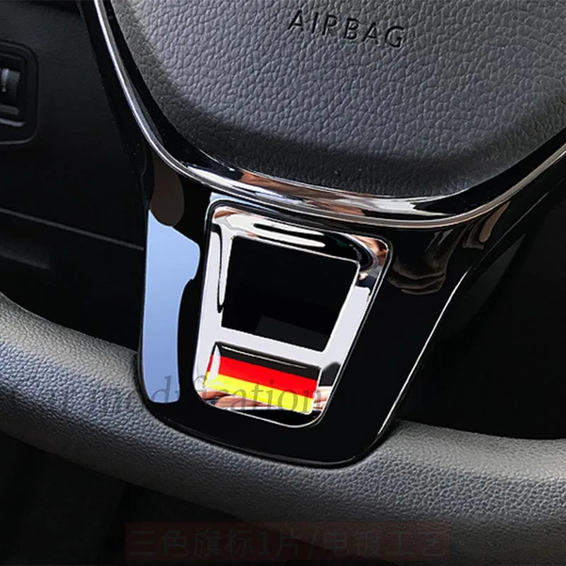 Для Volkswagen VW T-ROC ABS R Mark внутренняя Накладка для рулевого колеса отделка - Цвет: F