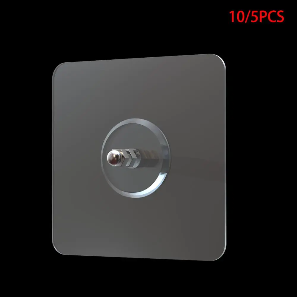 

10/5Pcs Hook Punch-Free Non-Marking Screw Stickers Adhesive Load Rack Wall Hanger Holder Hardwall Drywall Picture Hanging Kit
