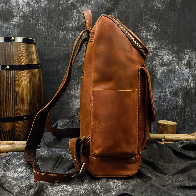 Genuine Leather 15.6 Laptop Backpack