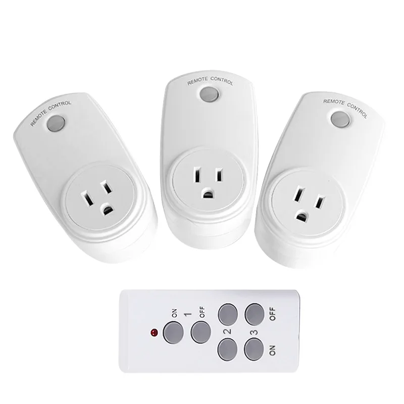 

Universal for Socket Power Outlet 433Mhz Wireless Remote Control Smart Socket Plug for Broadlink RM Pro+ Indoor Home 1 TX To 3 R