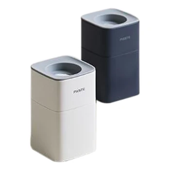 

2 Pcs Automatic Lazy Squeezing Toothpaste Device Wall-Mounted Punch-Free Toothpaste Squeezer for Home Bathroom