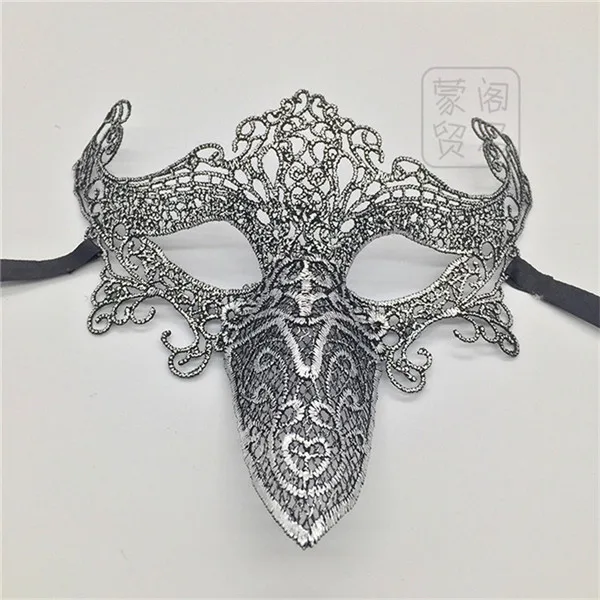 Эксклюзивная кружевная маска для Хэллоуина, маскарада, шоу