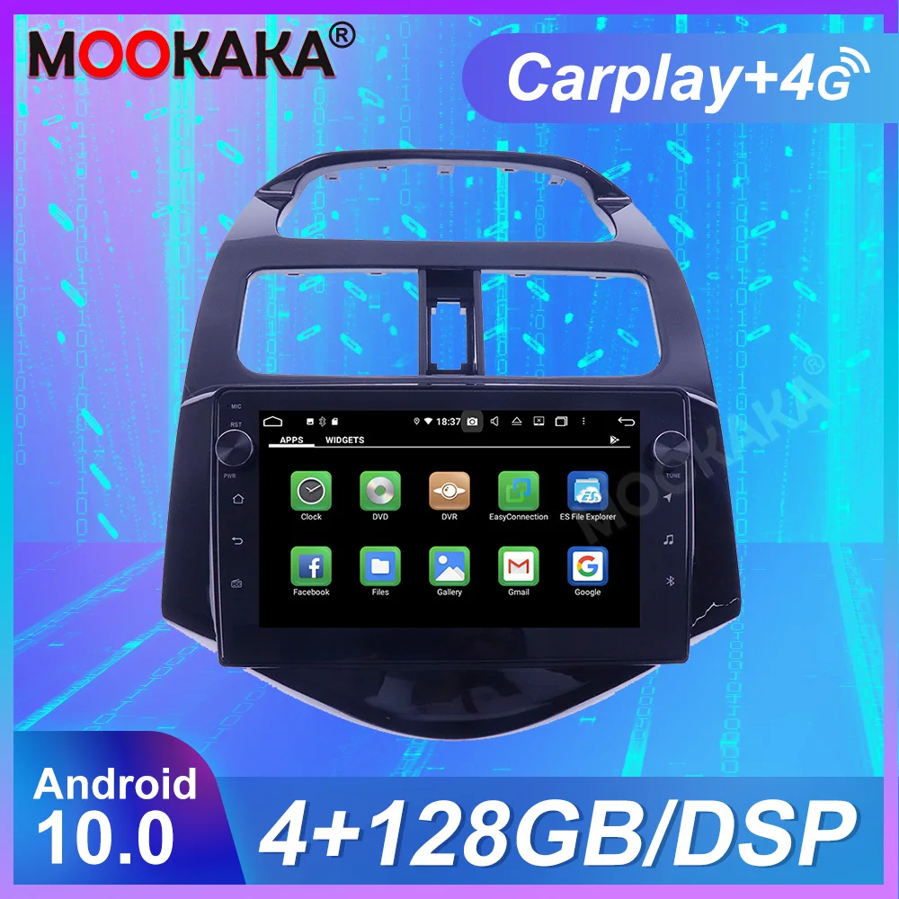 9" For Chevrolet Spark 2010-2014 Car Stereo Android 10 GPS Navigation CarPlay FM