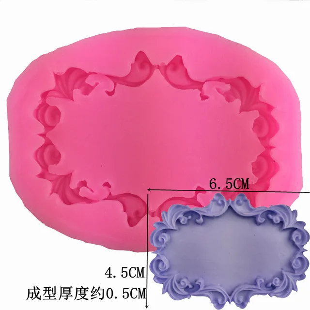 Kerek Retro Csipke Modellezés Szilikon Penész Kézi Cukor Torta Sütőszerszám Dekoráció Szerszám Agyag - Image 2