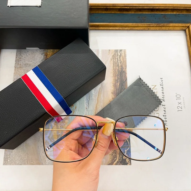 Thom Brand Big Square Pilot Eyeglasses Titanium Glasses Frame Men