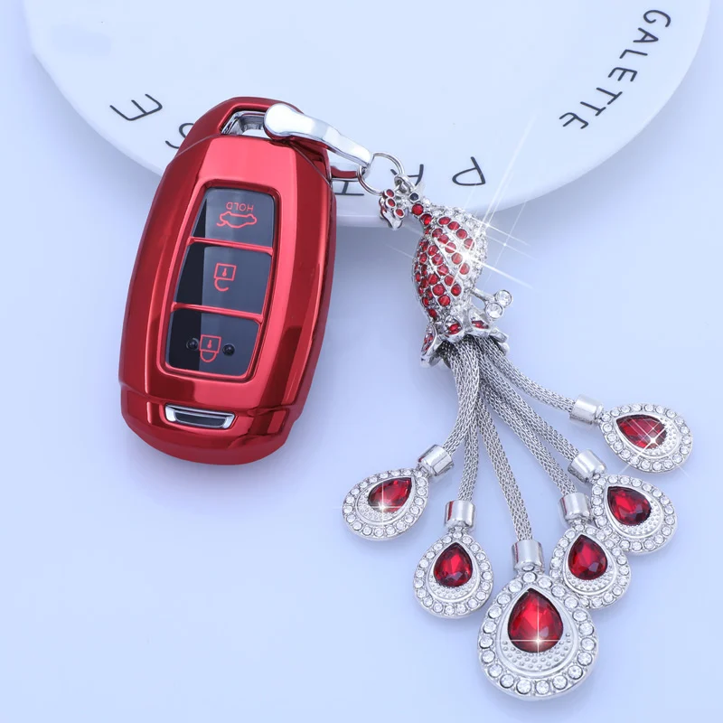 

Car Key Cover Protection Case TPU For Hyundai 2019 I30 2018 Solaris Azera Elantra Grandeur Accent Santa Fe TM Key Covers