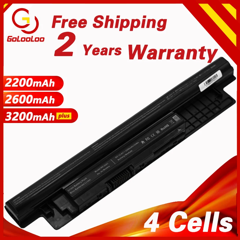 Golooloo 14 4 v ячейки 2200MaH аккумулятор для ноутбука DELL Inspiron 3421 3721 5421 5521 5721 3521 Vostro 5537 2421