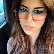 Квадратные женские солнцезащитные очки, солнцезащитные очки с плоским верхом, женские винтажные солнцезащитные очки высокого качества, мужские очки