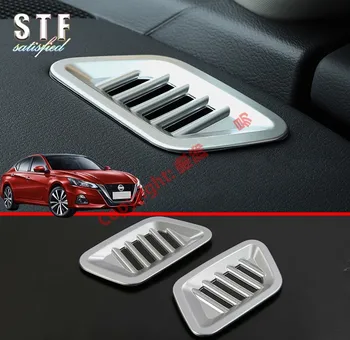 

ABS Pearl Chrome Interior Upper Air-Condition Vent Outlet Cover Trim For Nissan Altima MK7 2019 2020
