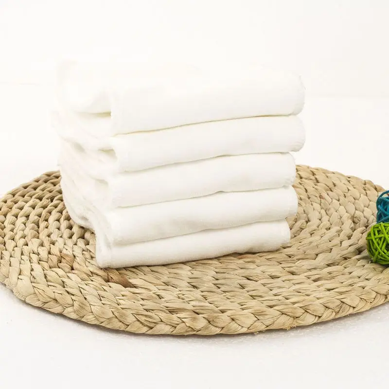 

5 Pcs Reusable Cotton Baby Cloth Diaper Nappy Liners Insert 6 Layers Sets